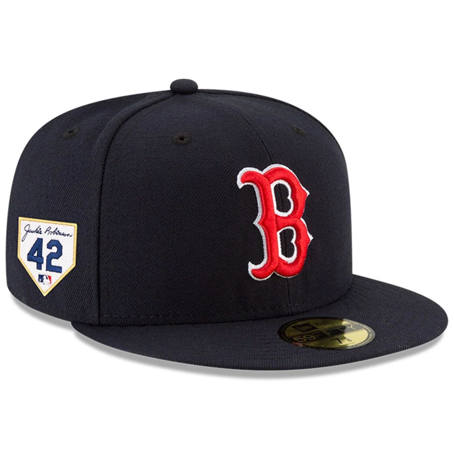 

Мужская облегающая шляпа New Era Navy Boston Red Sox 2023 Jackie Robinson Day 59FIFTY