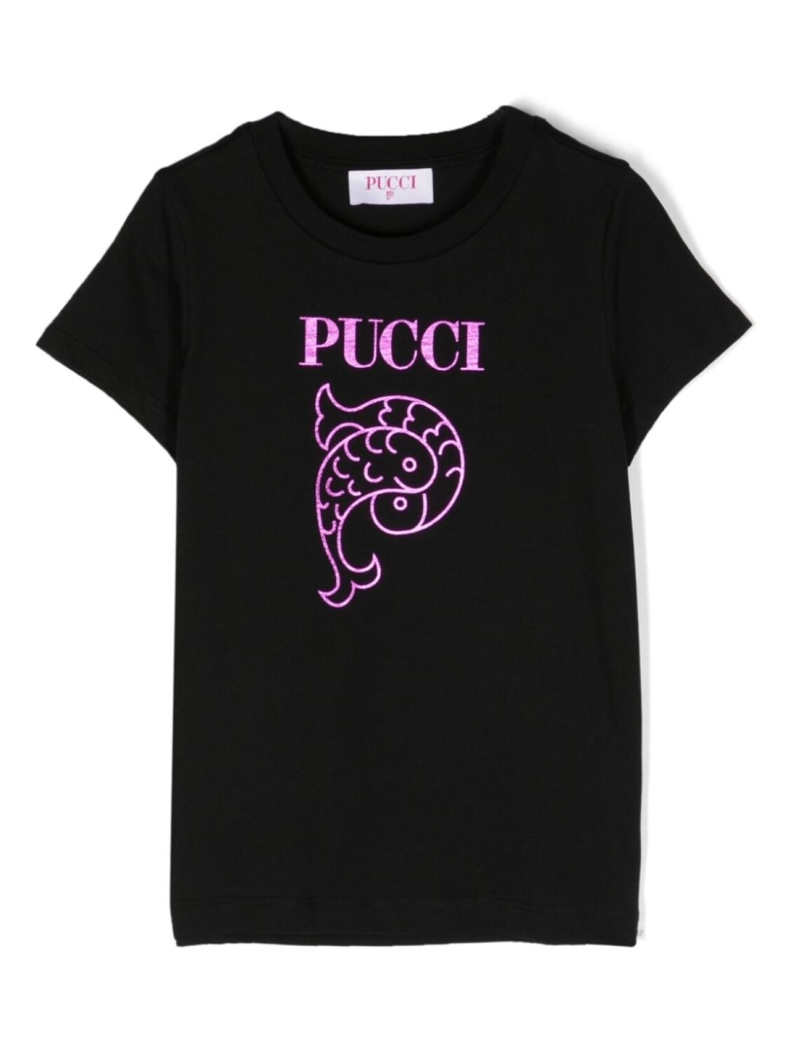 

Pucci футболка с логотипом, черный