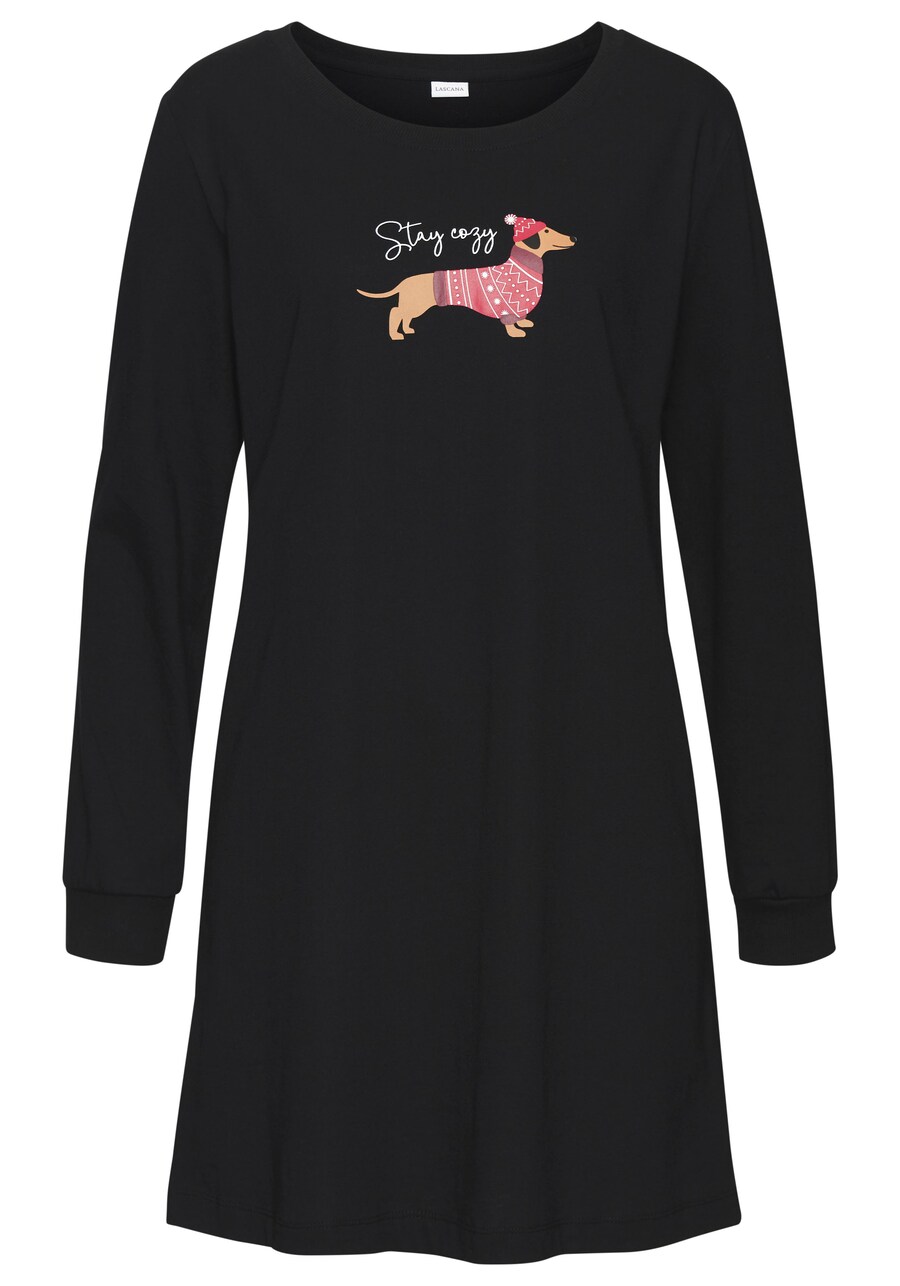 

Ночная рубашка LASCANA Nightgown, черный