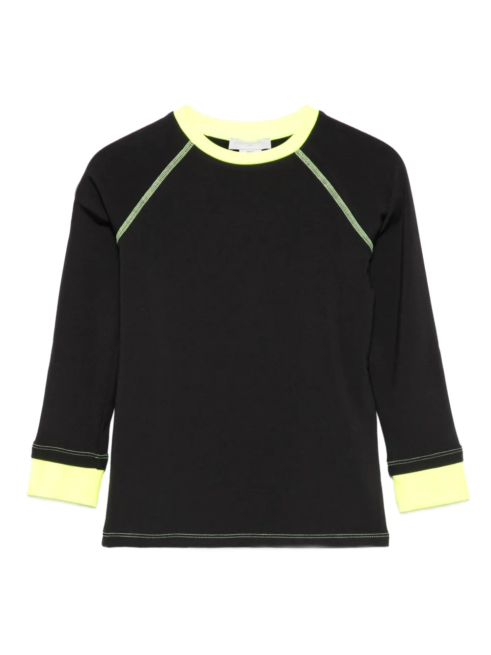 

Футболка с длинными рукавами и контрастной отделкой Stella McCartney Kids, черный
