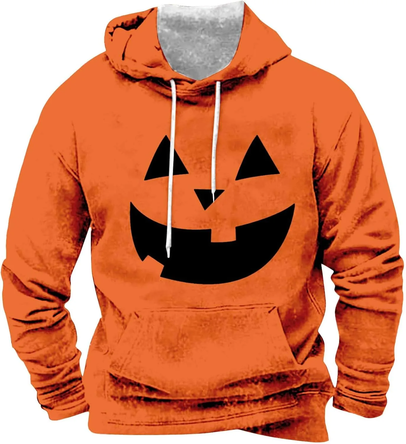 

Толстовка с капюшоном Halloween Pumpkin Face для мужчин, оверсайз