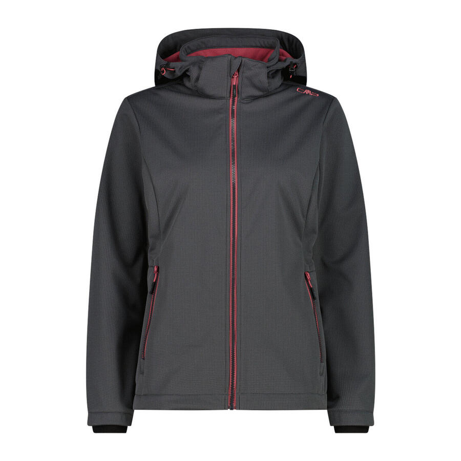 

Женская куртка CMP Softshell с капюшоном и застежкой-молнией 35A1516