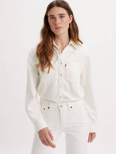 

Рубашка в стиле вестерн Теодора Levi's, цвет Ecru - White
