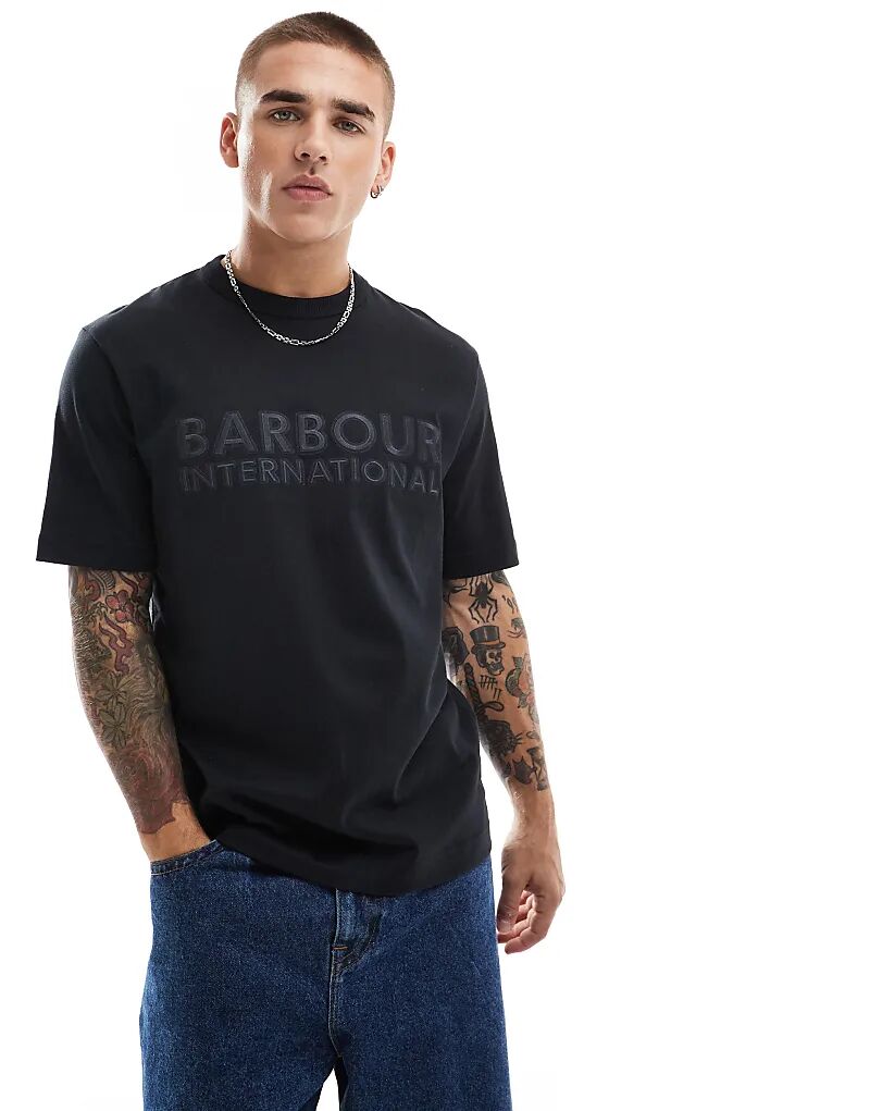 

Футболка с графическим принтом Otis черного цвета Barbour International