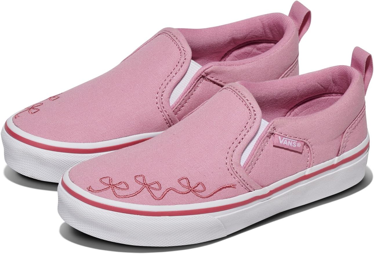 Кеды Vans Asher без шнурков для детей и подростков, розовый — фото 2
