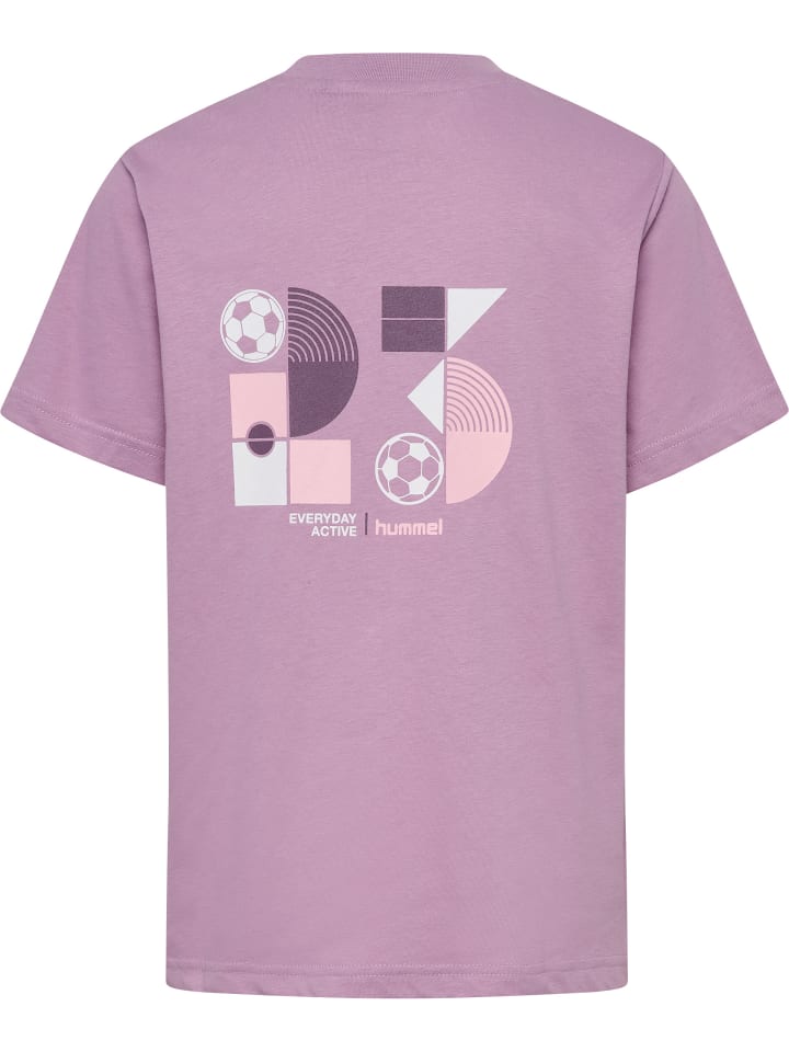 Hummel Детская футболка Hmljr Graphic фиолетового цвета — фото 2