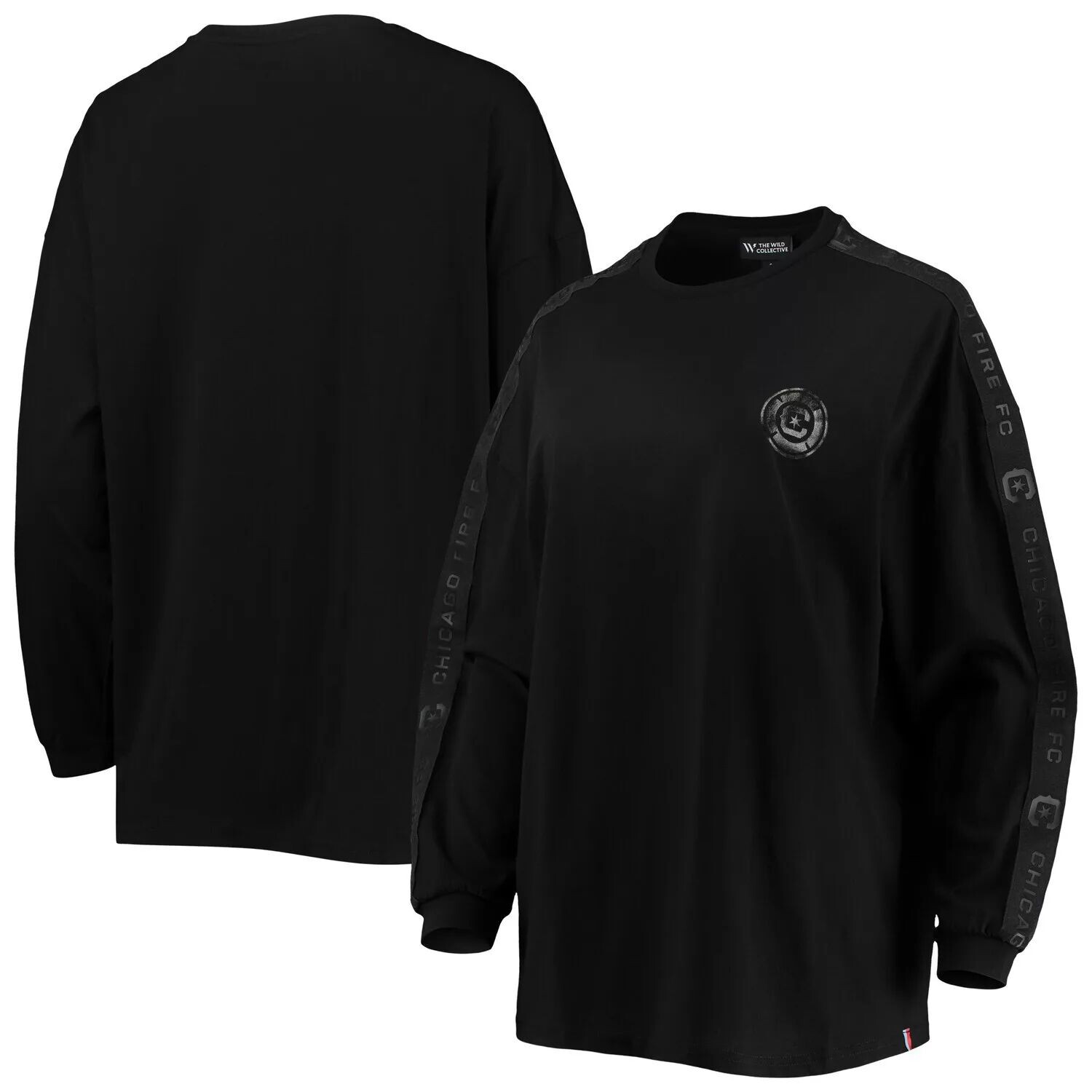 

Женская черная футболка с длинными рукавами The Wild Collective Chicago Fire Tri-Blend, Черный, Женская черная футболка с длинными рукавами The Wild Collective Chicago Fire Tri-Blend