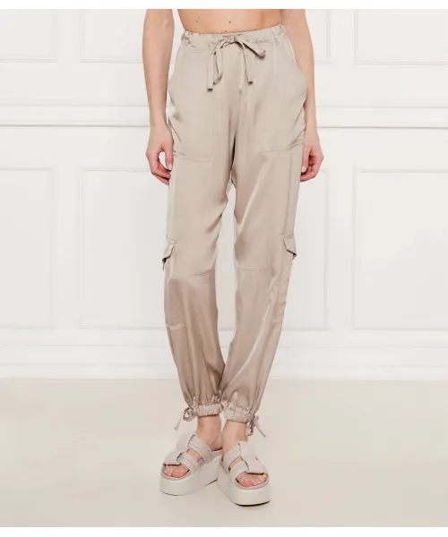 

Атласные брюки-карго Regular fit Akep, коричневый