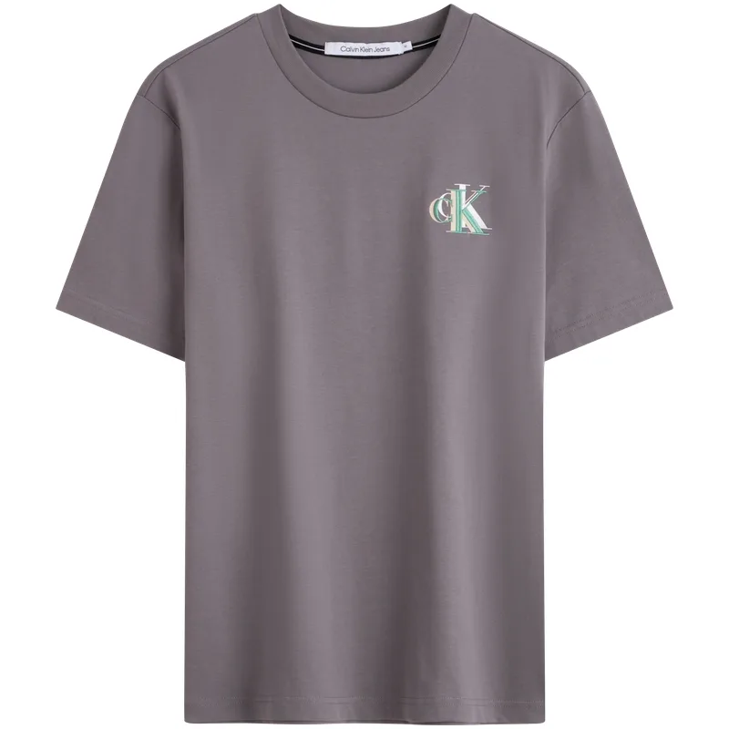 Футболка мужская с круглым вырезом умеренного прямого кроя Calvin Klein, PFR-Nightfall Gray
