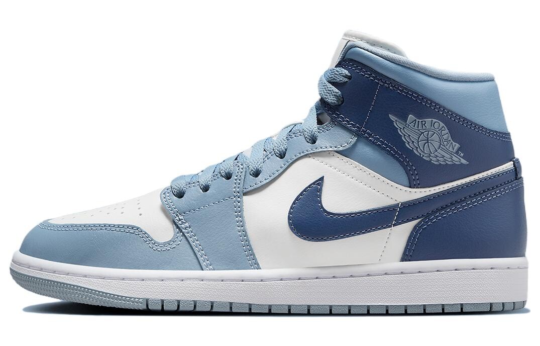Кроссовки Nike Air Jordan 1 Mid, синий/белый