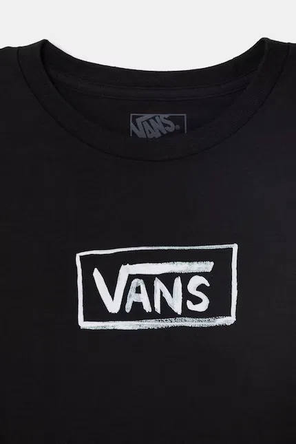 Футболка хлопковая Vans, черный — фото 3