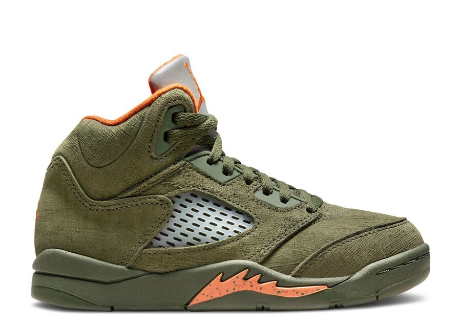 Кроссовки Air Jordan Air Jordan 5 Retro Ps 'Olive' 2024, зеленый (размер RU 30)