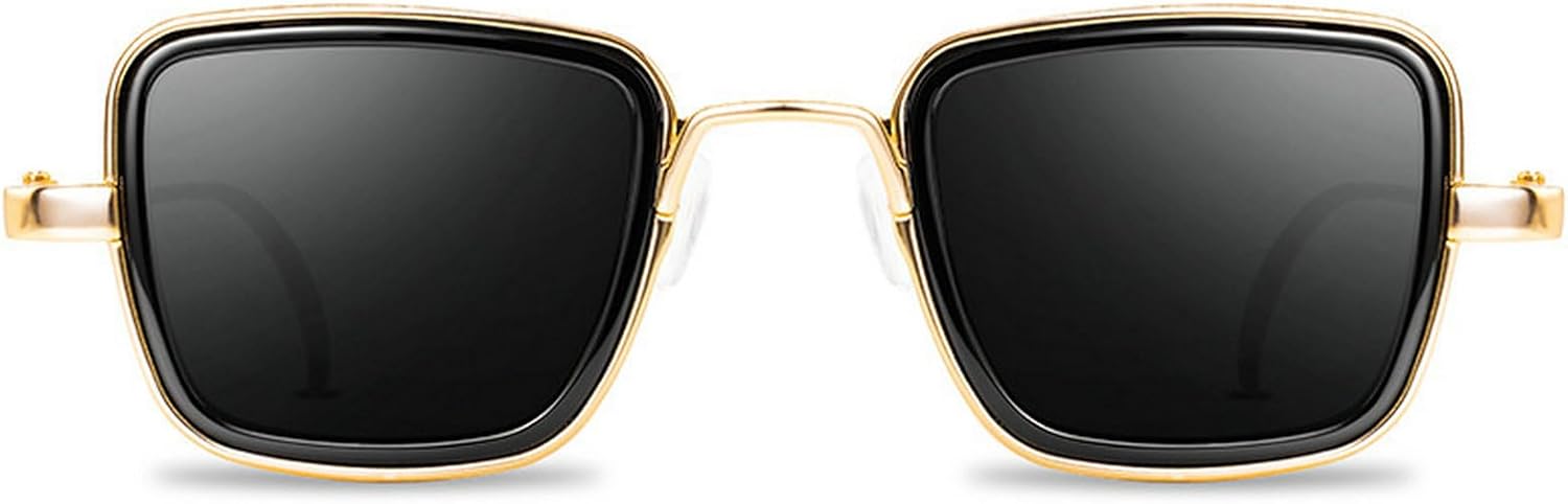 

Винтажные металлические панк-солнцезащитные очки для мужчин и женщин, квадратные солнцезащитные очки для мужчин и женщин, стильные ретро-очки, защита от УФ-излучения UV400 mincl, C10