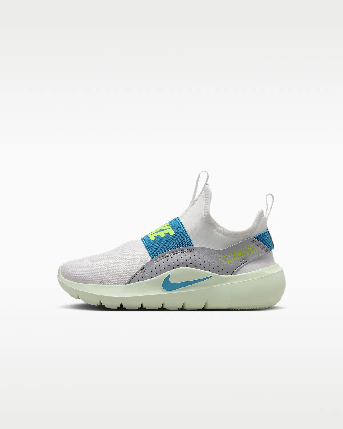 Кроссовки Nike Flex Runner 4 для малышей, Summit White/Wolf Grey/Volt Tint/Dutch Blue