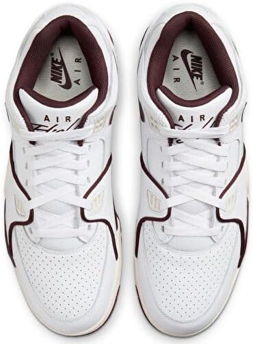 Мужские кроссовки Nike Air Flight '89 Low, белый/бордовый — фото 4