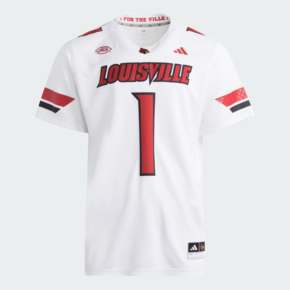 

Джерси Adidas Louisville Cardinals Premier Away Football Jersey, белый