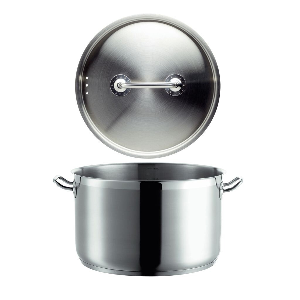 

Mäser 926095 Professional I Кастрюля с крышкой, Ø 32см, нержавеющая сталь 18/10, серебро (1 шт.)