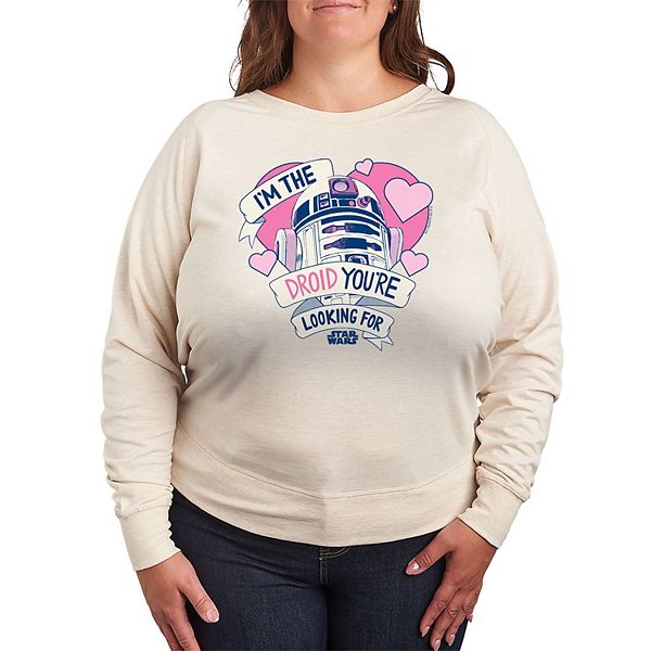 

Футболка с длинным рукавом Plus size R2-D2 I'm the droid you're looking for Star Wars