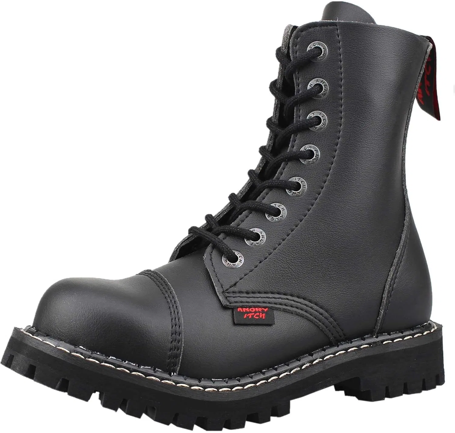 Ботинки Angry Itch - 8-Hole Vegan Boots - PU Black