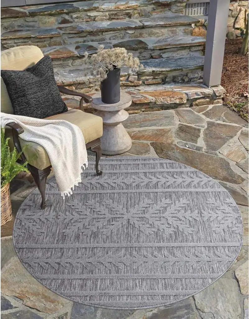

Ковер Carpet City "Santorini 411" Ø 200 см, цвет anthrazit