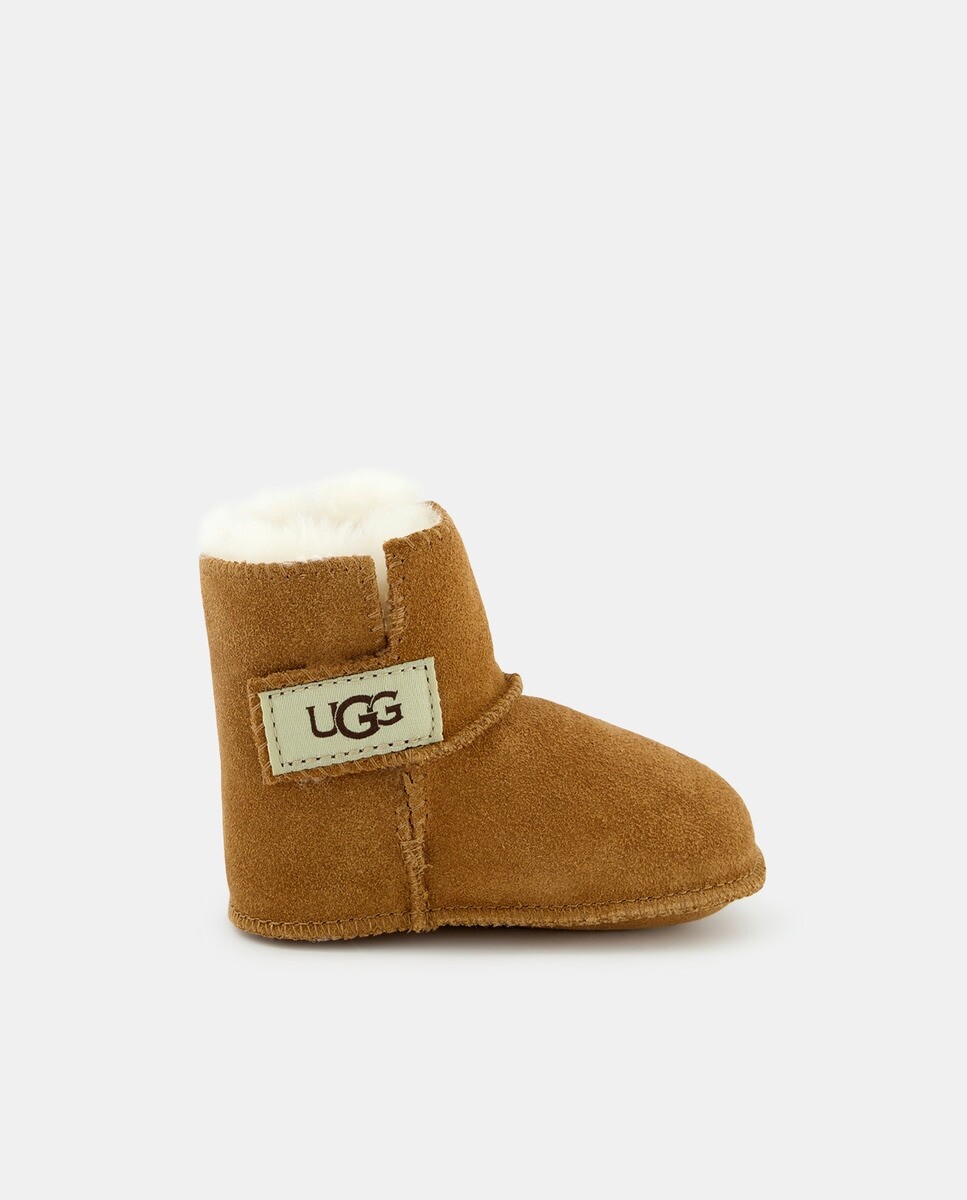 

Угги Erin для мальчика на шерстяной подкладке и застежке на липучке UGG, коричневый