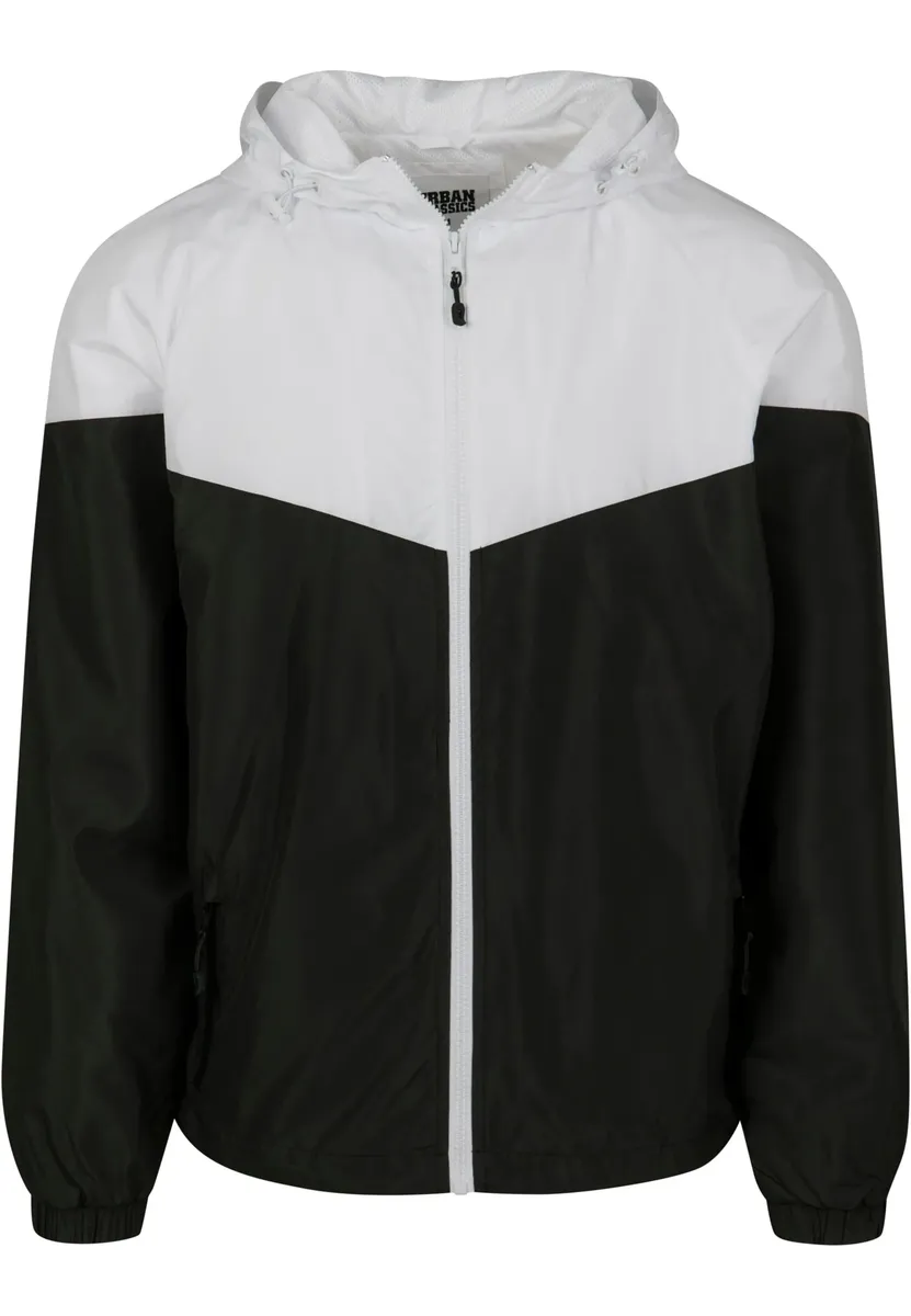 

Куртка всепогодная URBAN CLASSICS " Urban Classics Men's 2-Tone Tech Windrunner" (1 шт.), с капюшоном, белый