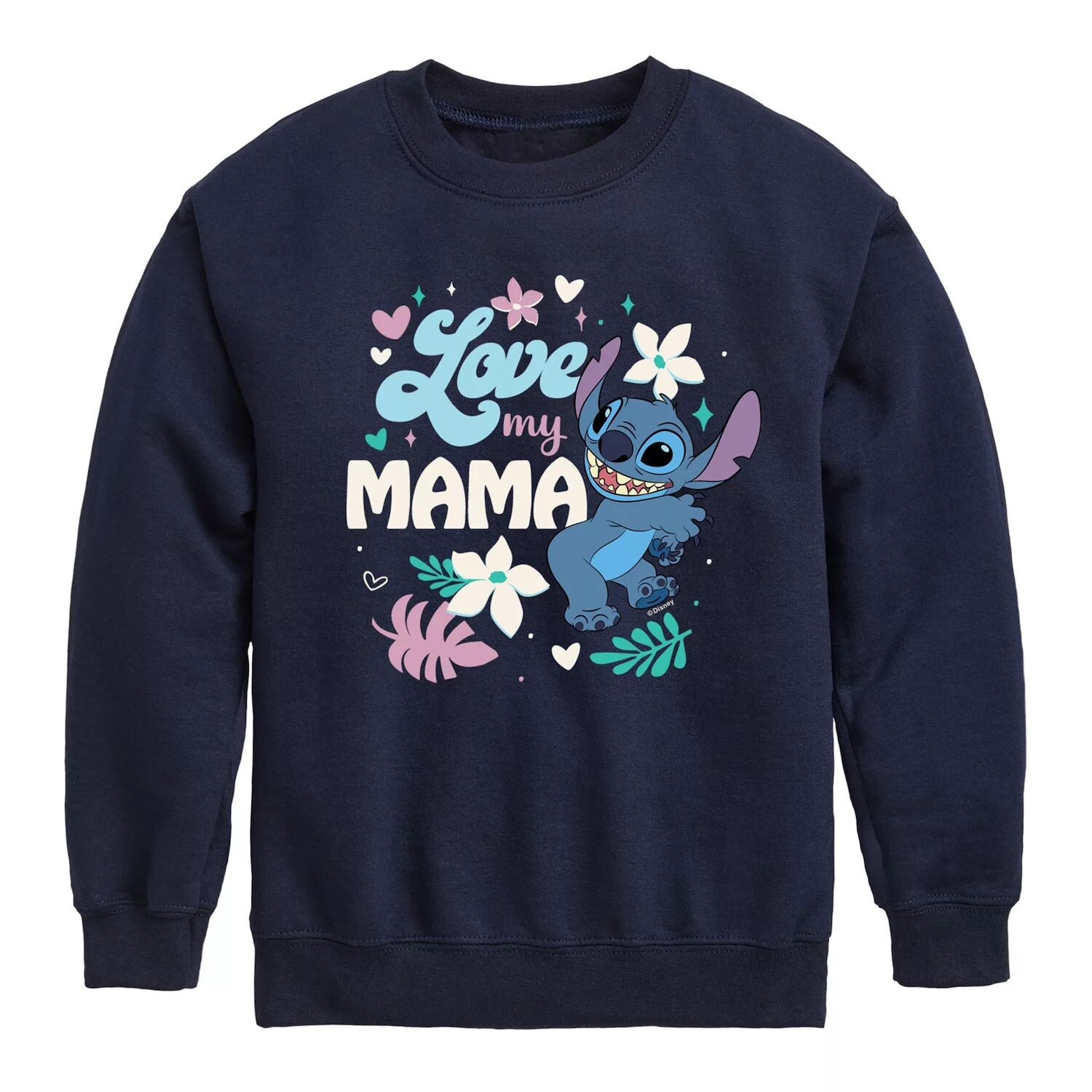 

Флисовый пуловер с рисунком Lilo & Stitch для мальчиков 8–20 лет Disney's Love My Mama Disney, синий