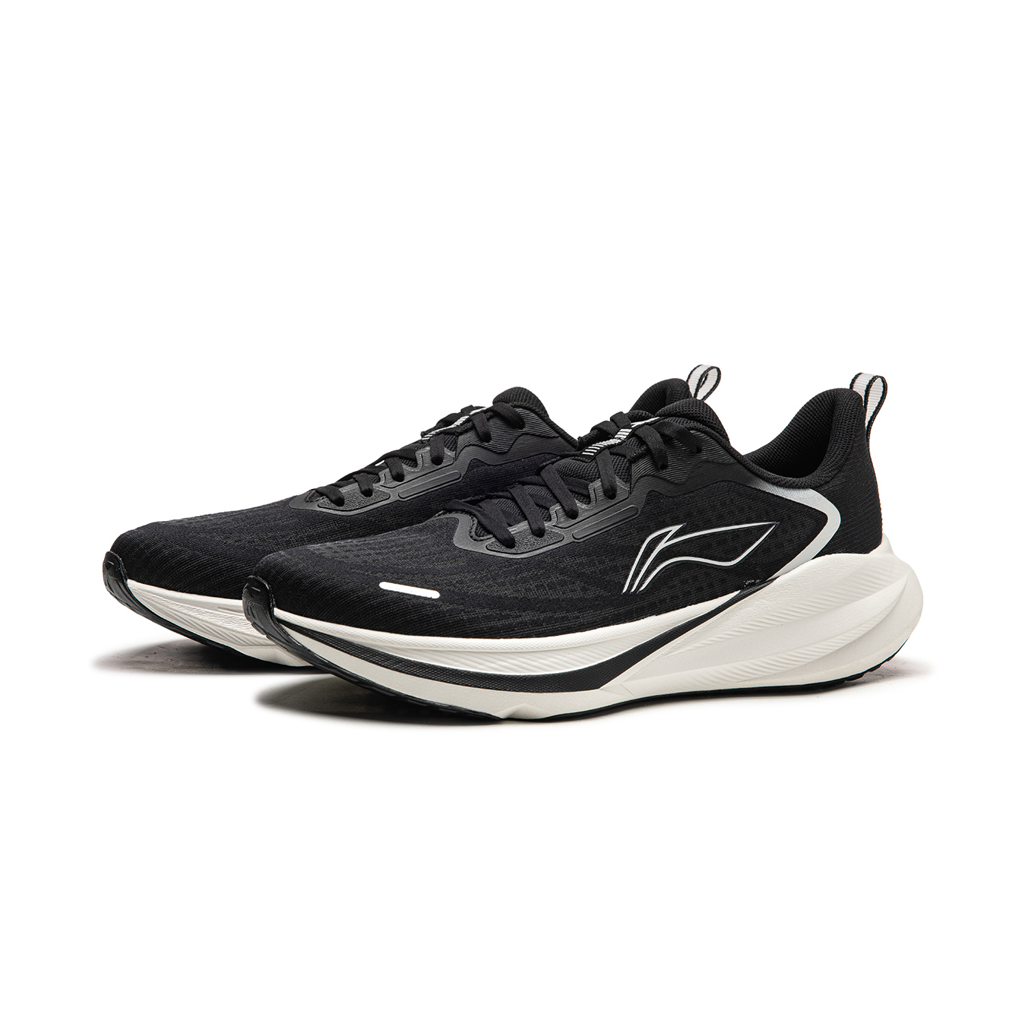 Li-Ning My Leap 40 кроссовки для повседневной носки с амортизацией, противоскользящей подошвой, устойчивостью к истиранию, дышащие, поддерживающие, легкие, с хорошим отскоком, низкие, черный — фото 4