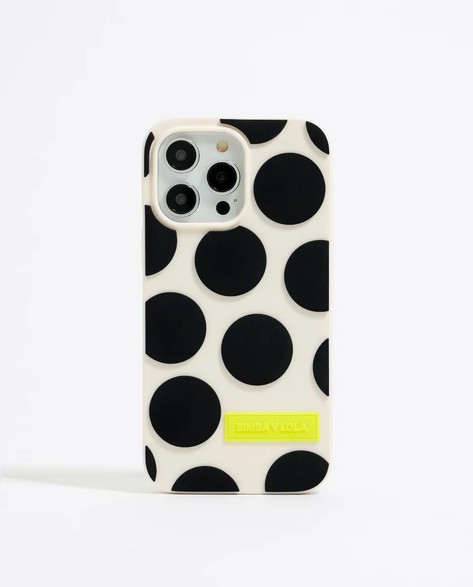 

Силиконовый чехол для iPhone 13 Pro Max в горошек Bimba y Lola, цвет Crudo