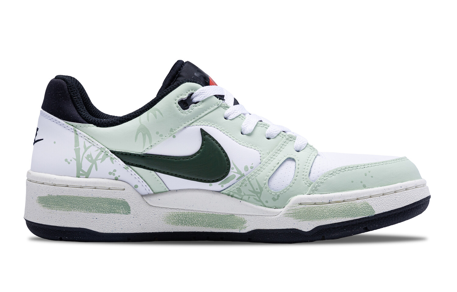 

Кроссовки Nike Full Force Skateboarding Shoes Men Low-top White, светло-зеленый