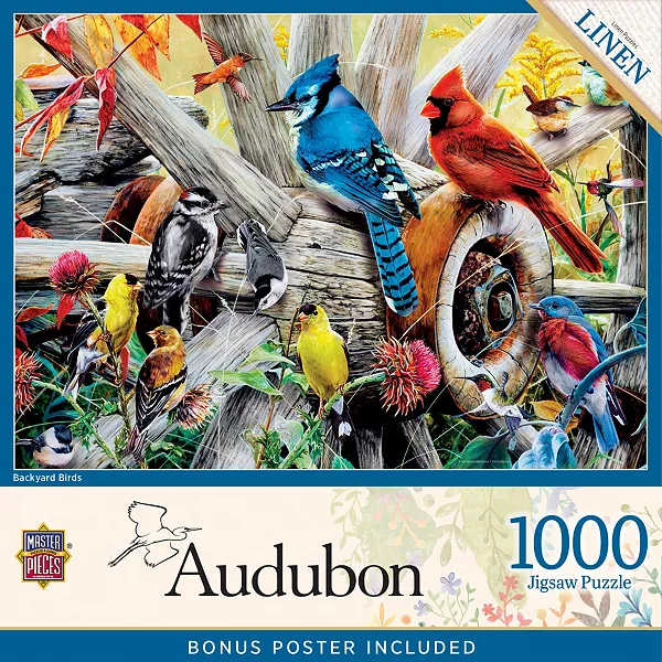 

Шедевры Одюбона - Пазл из 1000 элементов "Птицы на заднем дворе" Masterpieces Puzzles, multicolor