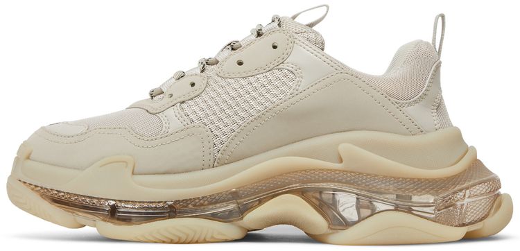 Кроссовки Balenciaga Wmns Triple S Sneaker 'Clear Sole - Beige', коричневый — фото 3
