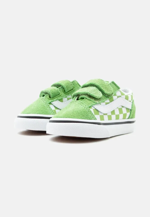 Детские туфли в стиле олдскул Vans, Lime Burst — фото 2