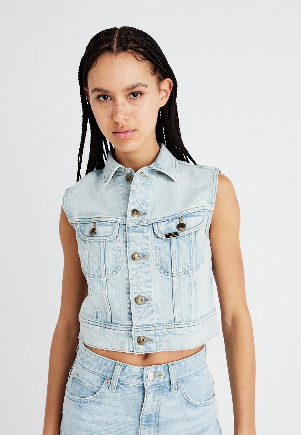 

Жилет CROPPED RIDER VEST Lee, деним