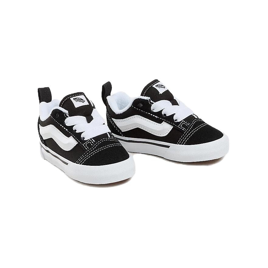 Кроссовки Vans Knu Skool Toddler Shoes TD Low-top Black/white, белый — фото 3