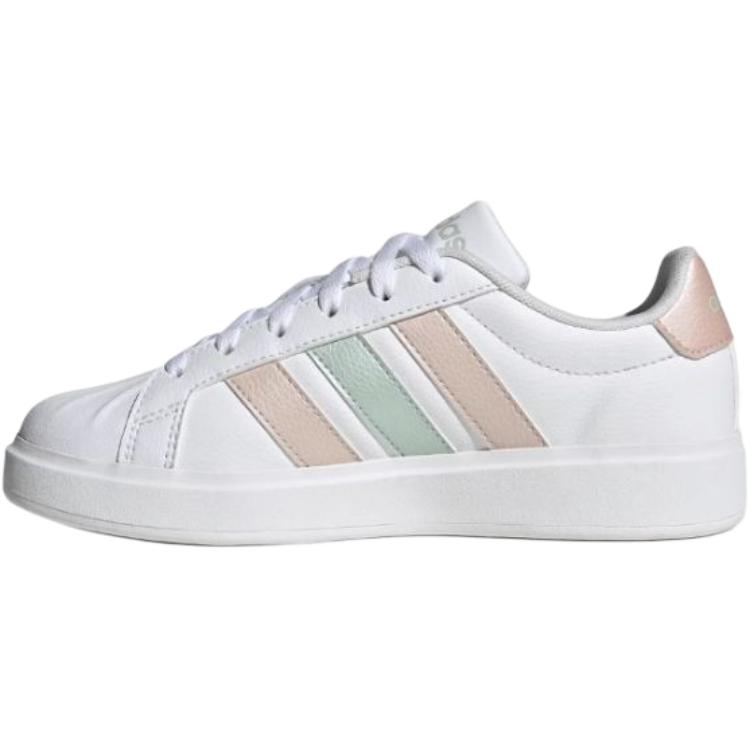 Низкие детские кроссовки для скейтбординга Superstar Series для подростков Adidas, белый/розовый/зеленый — фото 2