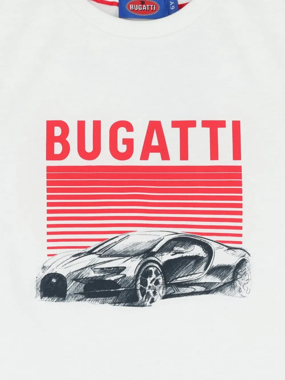 Футболка с логотипом Bugatti Kids, белый — фото 3