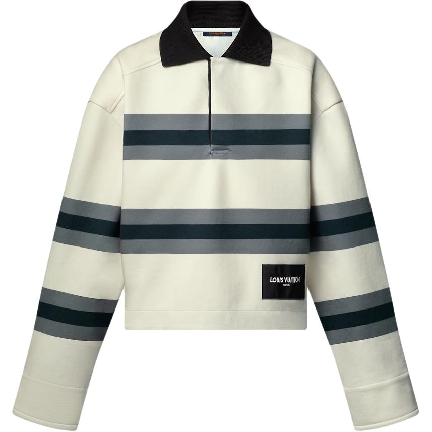 

Поло Lv в толстую полоску Louis Vuitton, бежевый