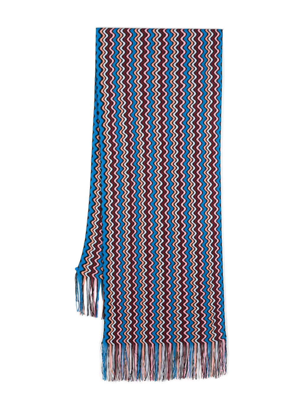 

Шарф с узором Missoni, синий