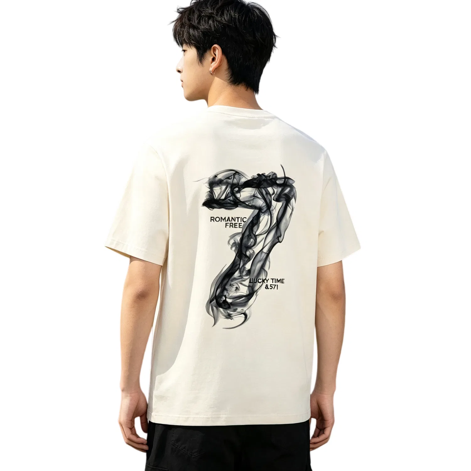 Футболка хлопковая Adidas MUST HAVES Unisex Ecru — фото 4
