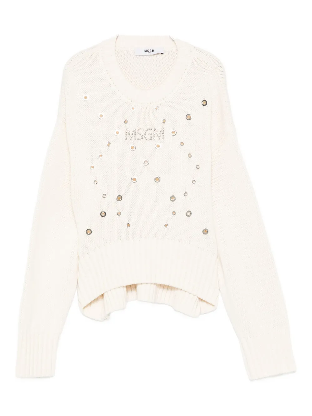 

Джемпер с люверсами MSGM Kids, нейтральный