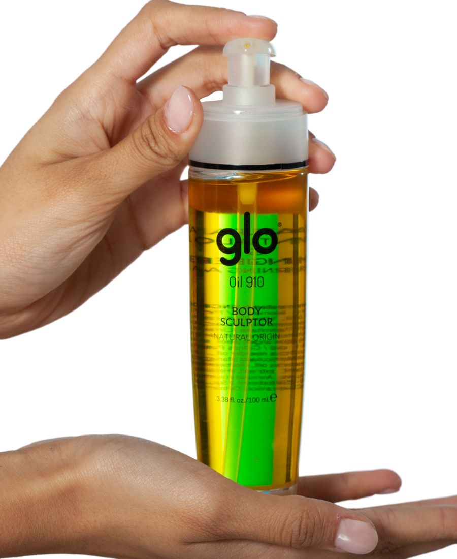 Масло Oil910 против целлюлита и сжигания жира Glo, желтый — фото 4