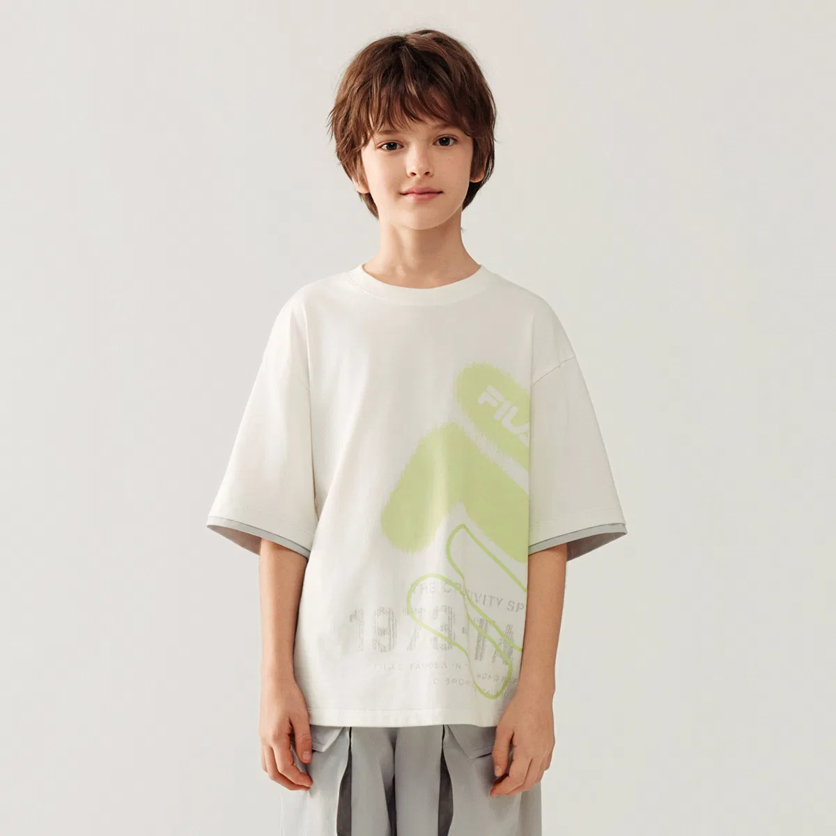 Футболка Cloud White Kids' FILA KIDS — фото 3
