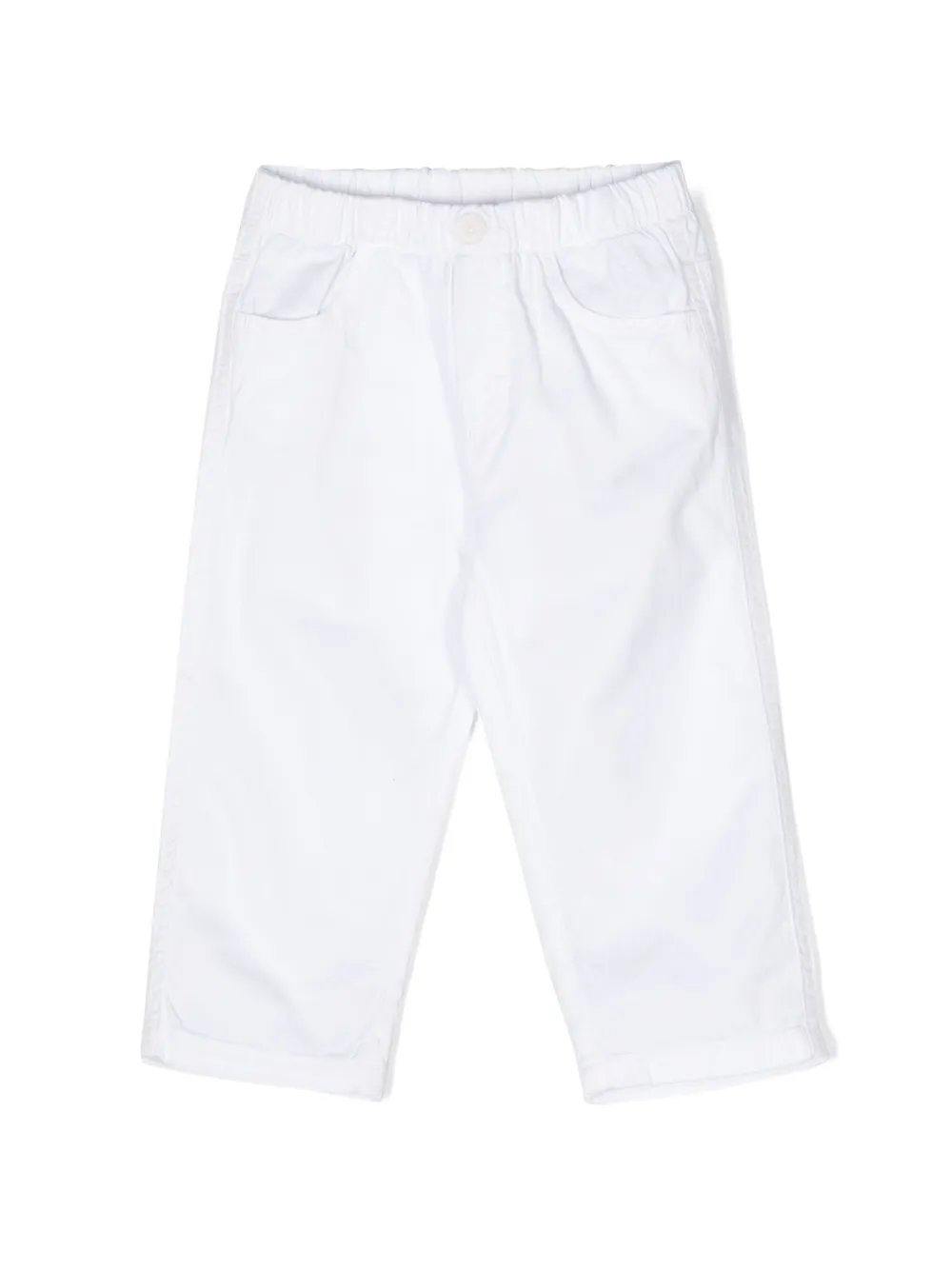 

Габардиновые брюки прямого кроя Il Gufo, белый