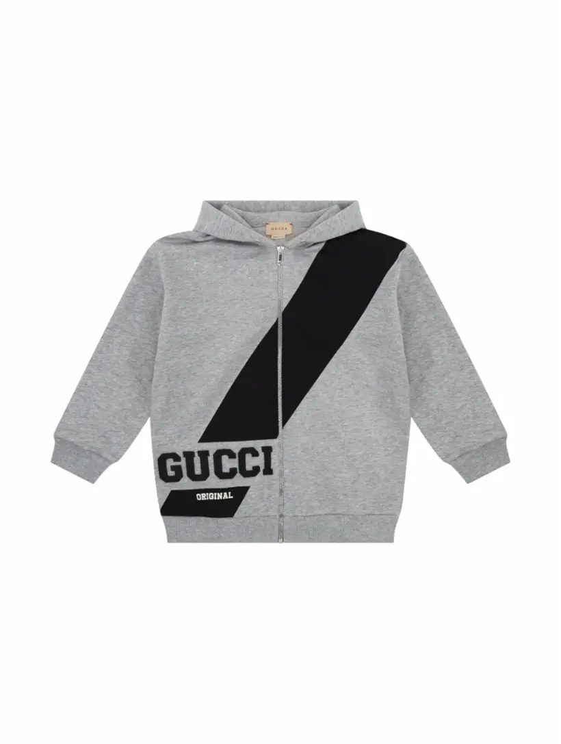 

Спортивная кофта с логотипом Gucci, серый