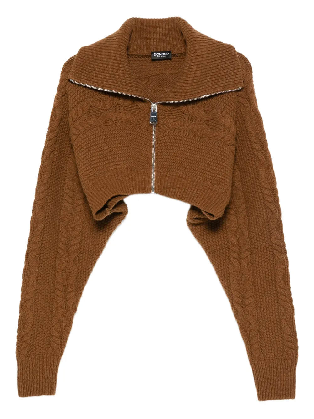 

Кардиган фактурной вязки DONDUP, коричневый