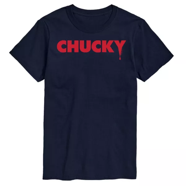 

Футболка с графическим логотипом Big & Tall Chucky Licensed Character, синий