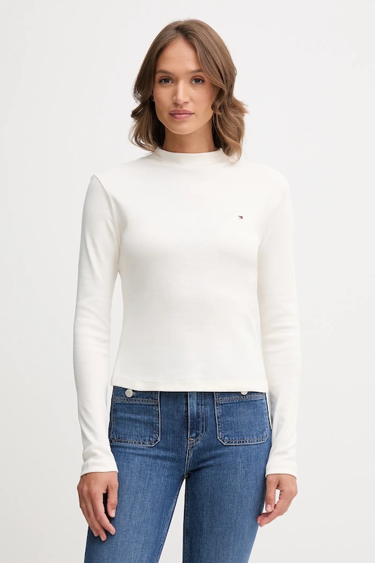 

Хлопковая водолазка Tommy Hilfiger, бежевый