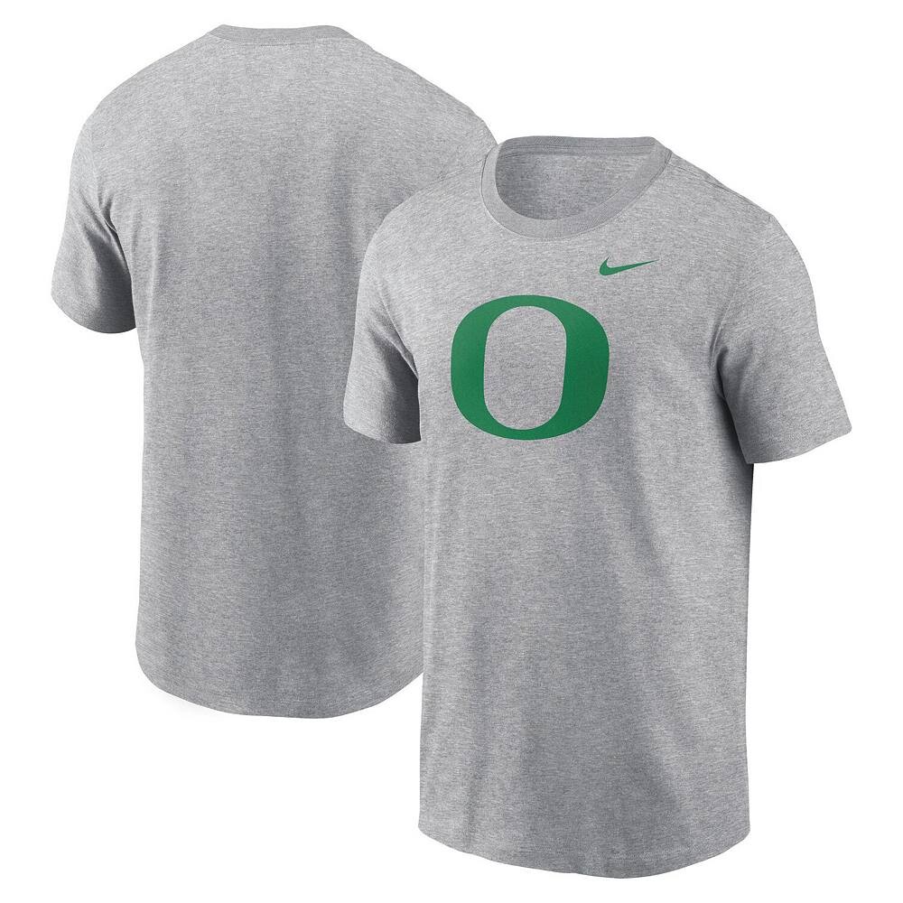 Мужская футболка с логотипом Nike Heather Grey Oregon Ducks Primetime Evergreen, цвет Uoo Grey