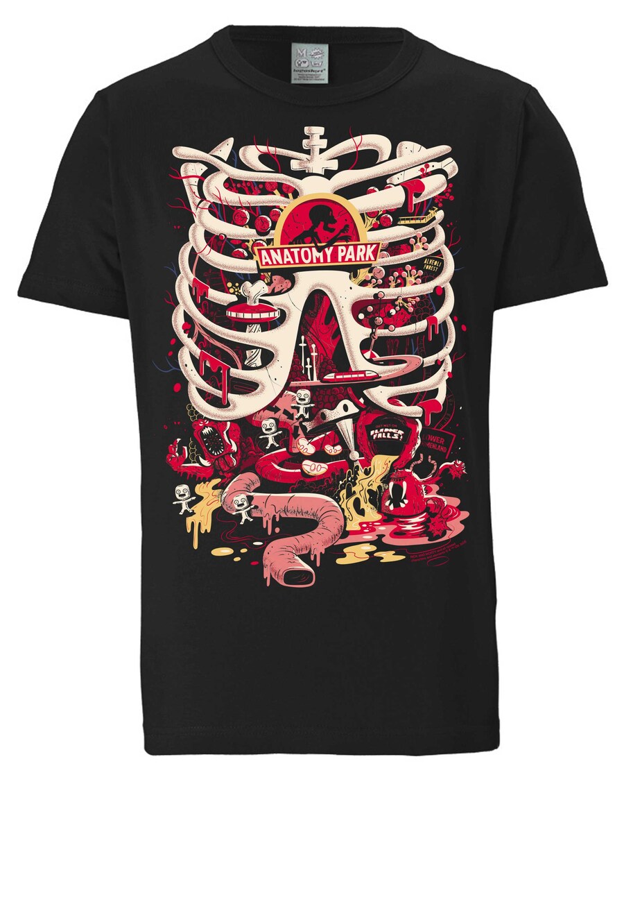 

Классическая футболка LOGOSHIRT Shirt Rick & Morty - Anatomy Park, черный
